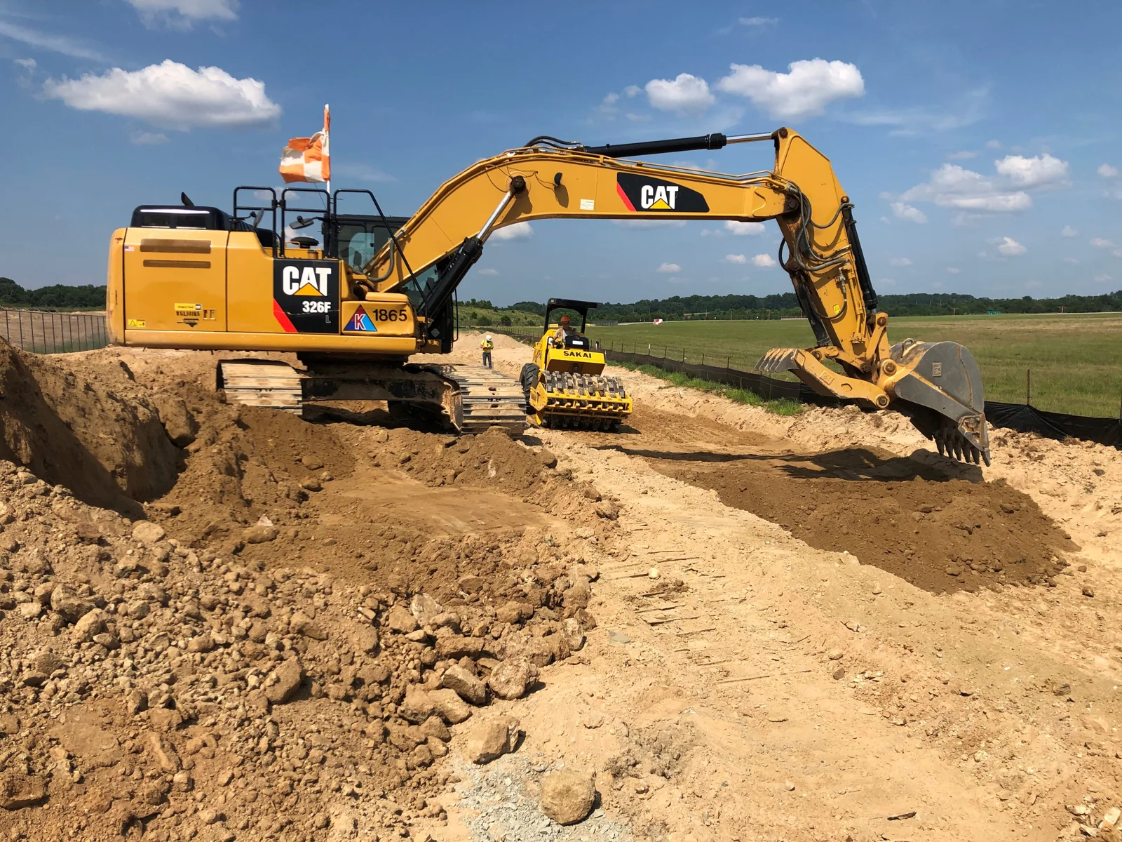 Triangle’s heavy construction equipment at work