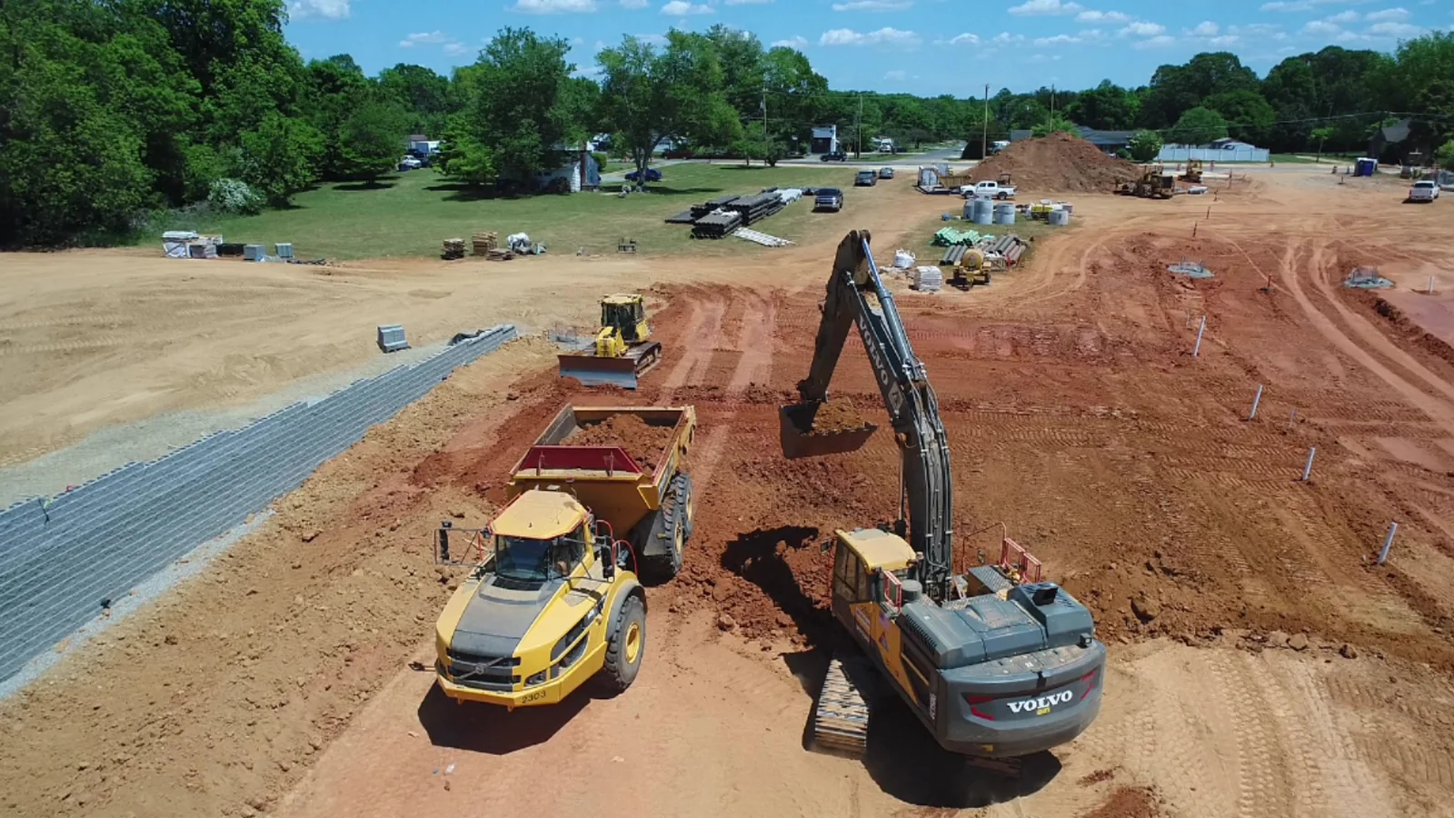 Triangle Grading and Paving construction site